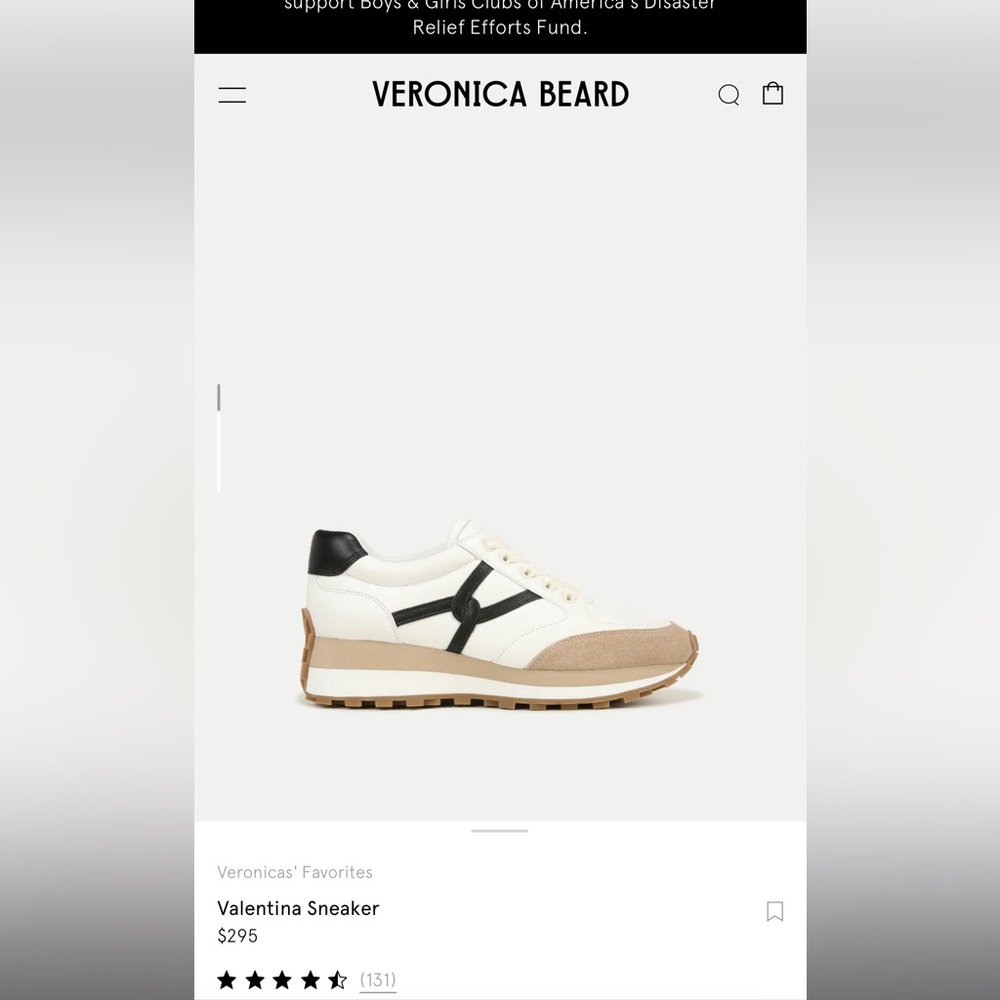 BRAND NEW Veronica Beard Valentina Fashion Sneaker
